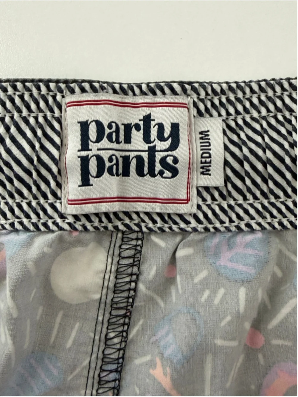 Party Pants Men’s Iguana Swim Trunks Pink Purple Beer Pong Cup Print